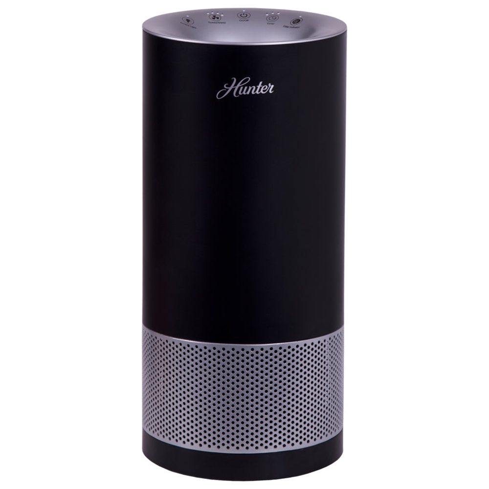Hunter Cylindrical Tower Air Purifier HP400 Tower Black & Silver Lightly Used